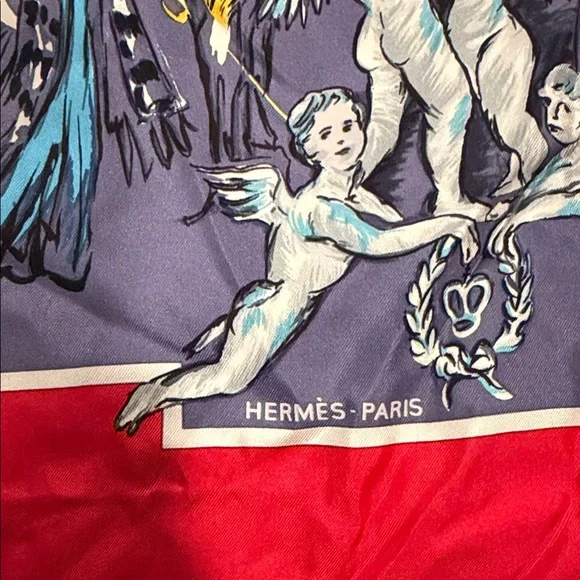 Rare Hermès 
Designer: "Soiree De Gala" Jean-Louis Clerc
Rare 1980 edition - Picture 4 of 10